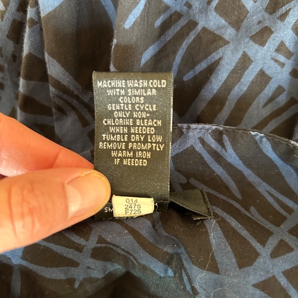 Mossimo Skirt 100% Cotton Mini Blue and Black Women's Size 4 - Picture 5 of 6